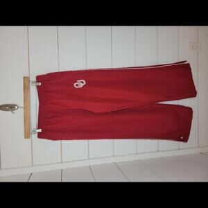 OU Oklahoma University Gear for Sports medium crimson red & white warm up pants